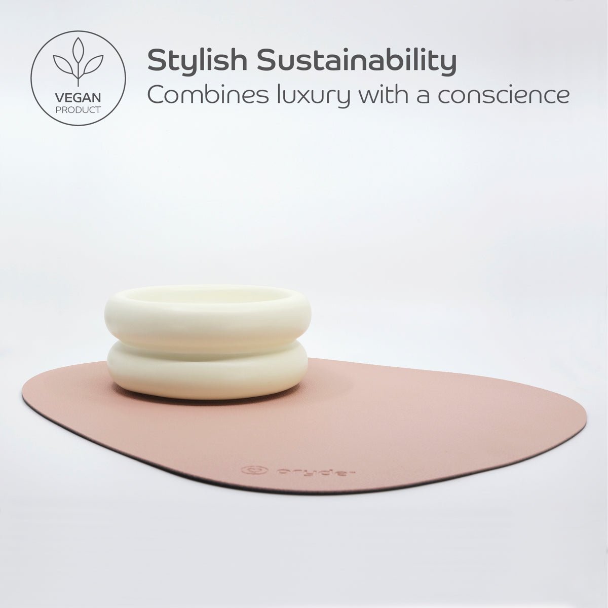 Reversible Cat Dining Mat - Blush/Charcoal - Pryde Pets