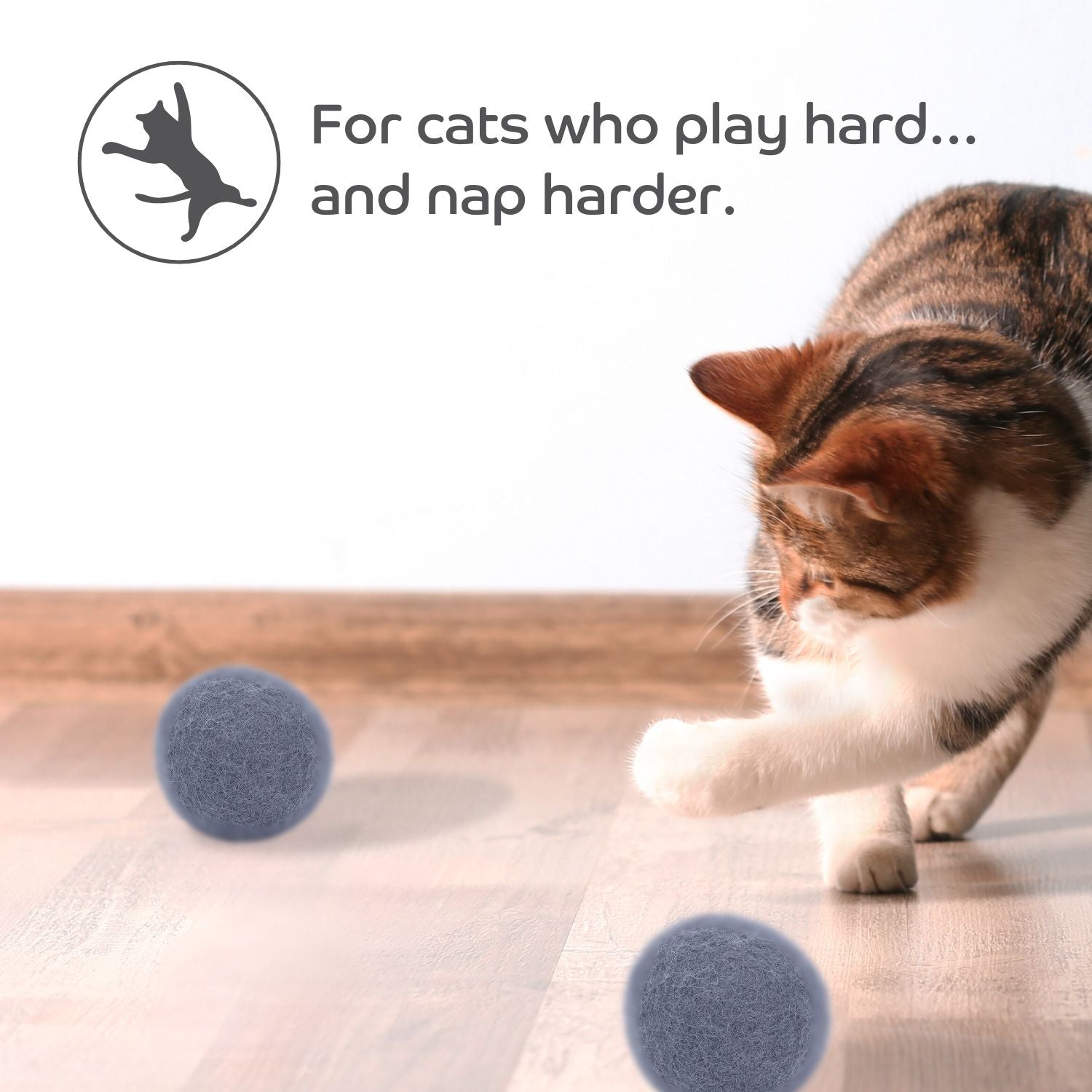 Claw - some Felt Wool Balls (Set of 5) - Pryde Pets