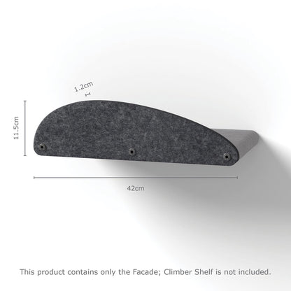Long Charcoal - Individual Cat Climber Facade - Pryde Pets | prydepets.com.au
