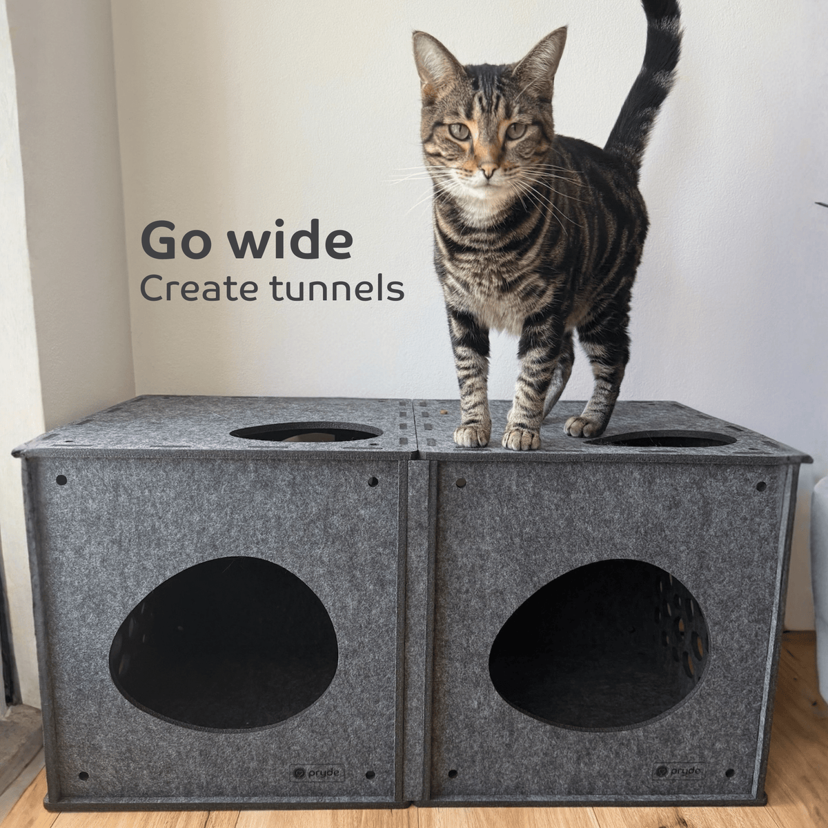 Modular Cat Cube (Charcoal) - Pryde Pets