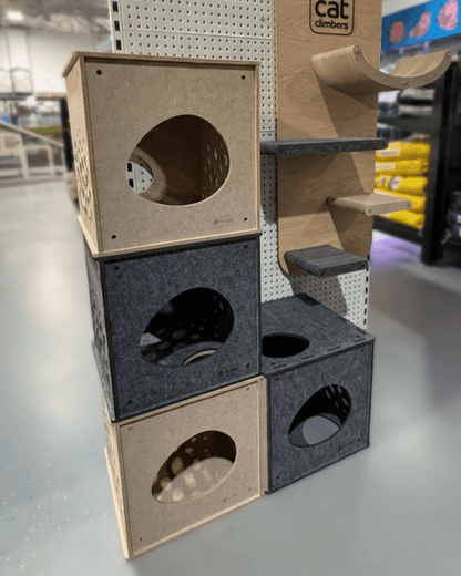 Modular Cat Cube (Oatmeal) - Pryde Pets