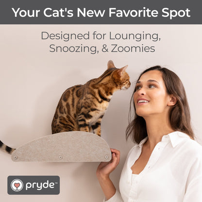 Oatmeal Long Lounger Cat Climber Facade Add - On - Pryde Pets
