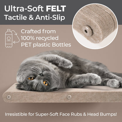 Oatmeal Long Lounger Cat Climber - Pryde Pets