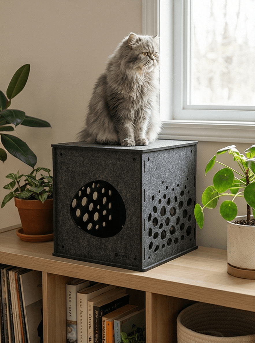 Modular Cat Cube (Charcoal) - Pryde Pets