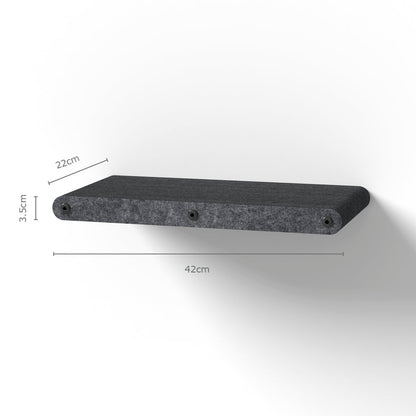 Long Charcoal - Individual Cat Climber Shelf - Pryde Pets